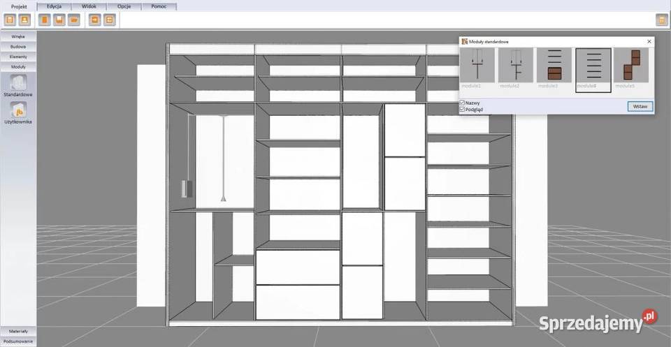Program do projektowania szaf wnękowych CAD Pozostałe