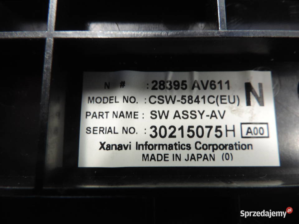 PANEL STEROWANIA NAWIEWU NISSAN PRIMERA P12 Rok produkcji 2003 Nowy Sącz sprzedam