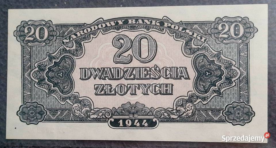 500 20 20 1944 UNC Sosnowiec