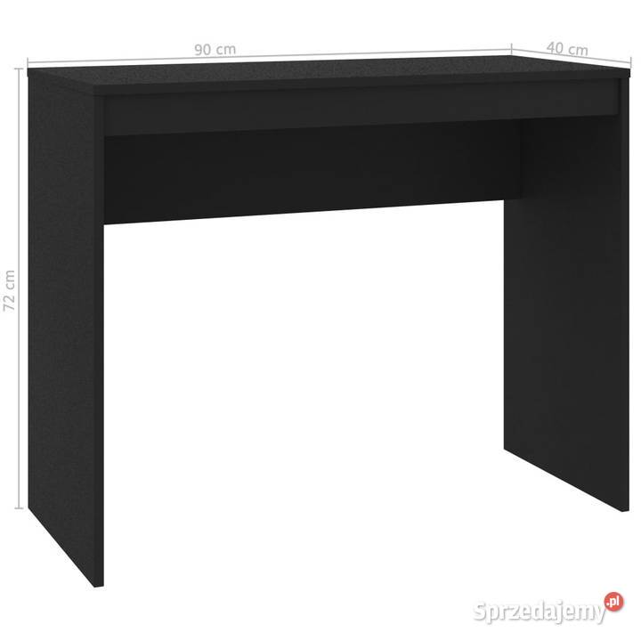 Biurko czarne 90x40x72 materiał drewnopochodny mazowieckie Warszawa