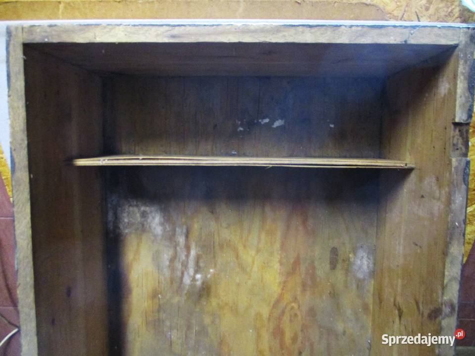 Stara Drewniana Szafka Skrzynia z Półką Nieporęt