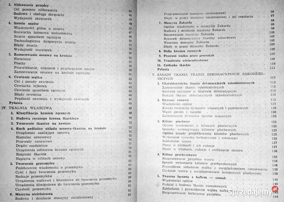 Tkactwo rękodzielnicze Zofia Krzeptowska Józef Książki i Podręczniki Chełm