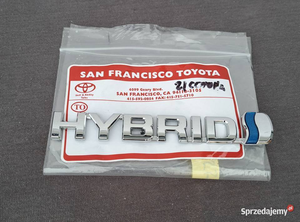 7536148120 emblemat napis HYBRID błotnik prawy Motoryzacja Mielęcin