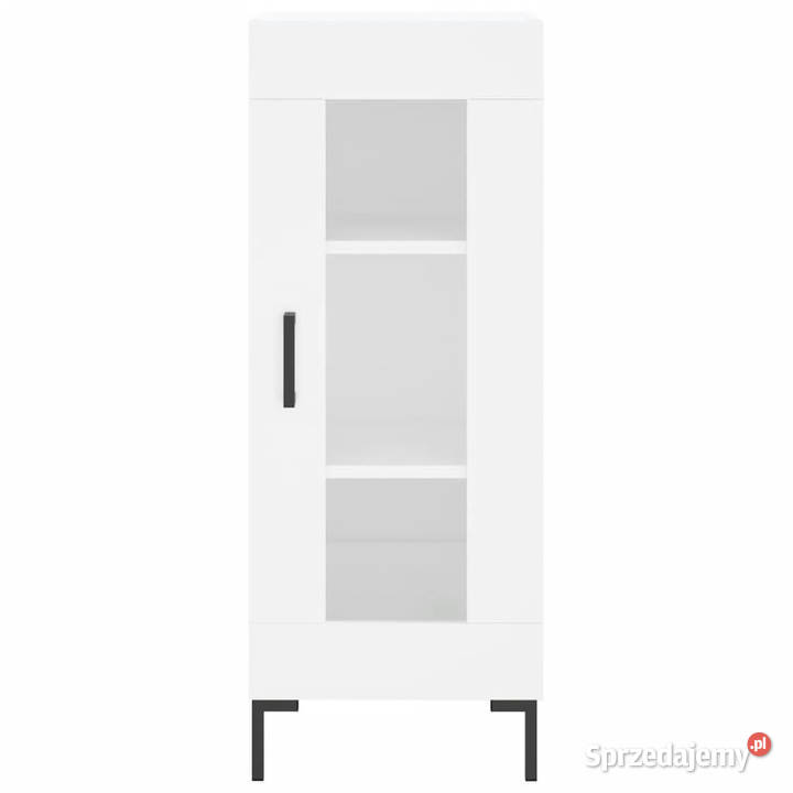 Wysoka szafka biała 345x34x180 materiał Warszawa