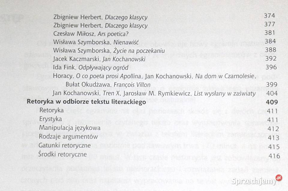 Język Polski Matura 2008 M B Kupisz A Finkstein Chełm sprzedam