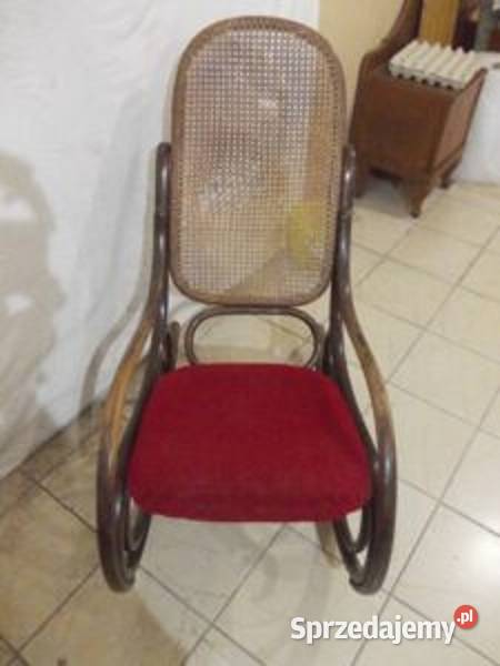 Zabytkowy oryginalny fotel bujany THONET