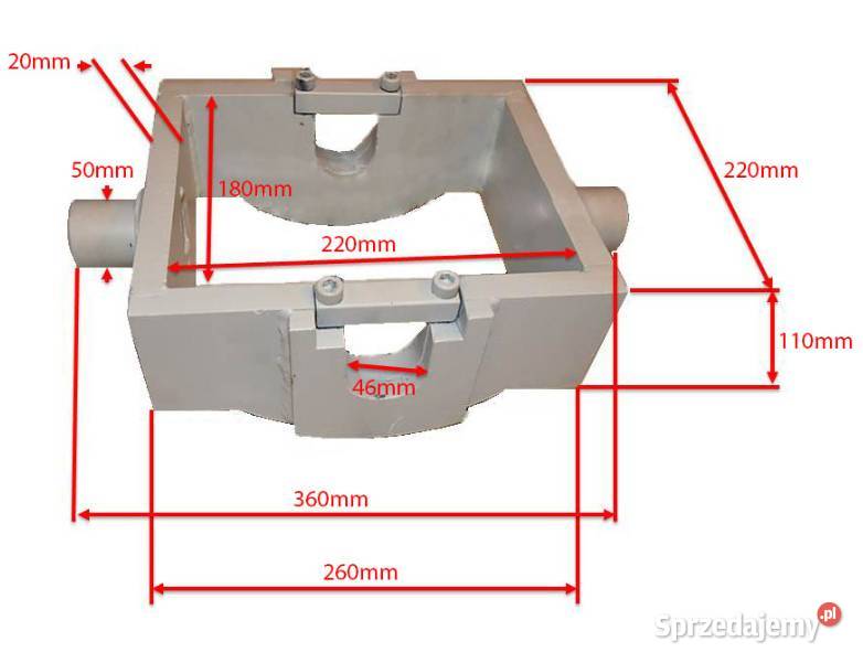 SIŁOWNIK PRZYCZEP 2150mm 17T WYWRÓT NA 3 STRONY Solec Kujawski