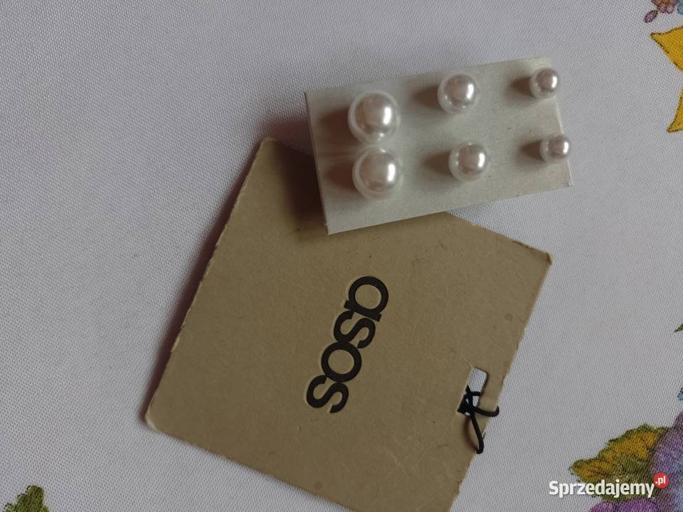 ASOS Zestaw 3 pary kolczyki perkyt wkręty NOWE