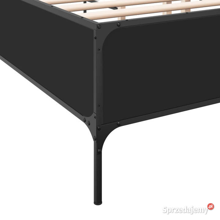 Łóżko Metalowe Czarne Rama Łóżka Ze Stelażem 123cm mazowieckie