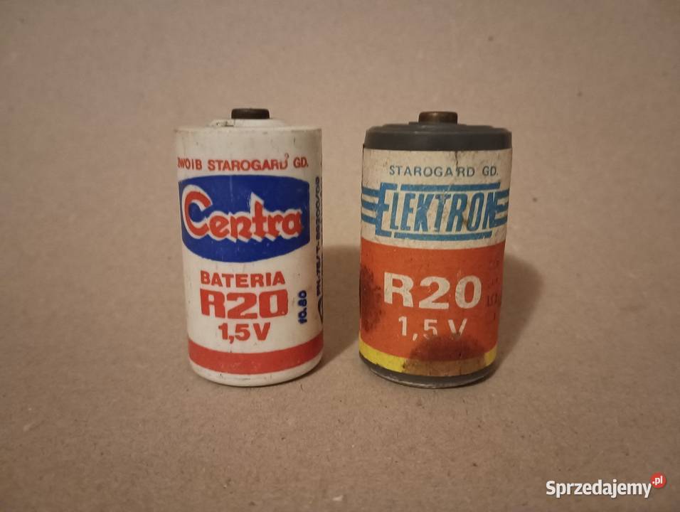 Stare baterie R 20 Centra Elektron Starogard Kościan