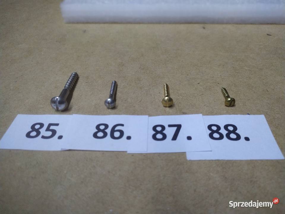 wkręty zabytkowe z nacięciem prostymstary Paterek