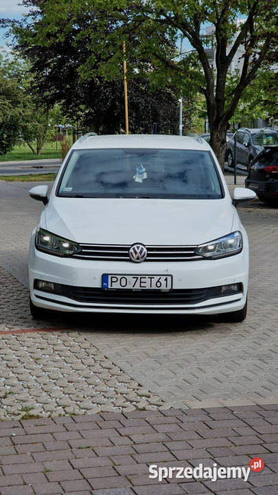 Volkswagen Touran Salon Polska III 2015 klimatyzacja Samochody osobowe Poznań