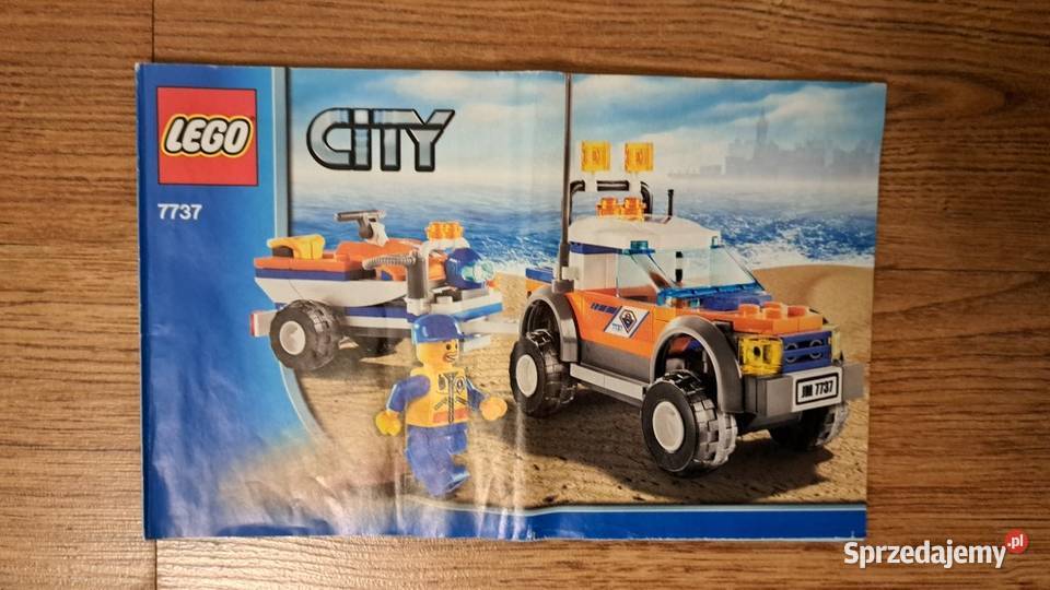 Lego City 7737 samochód terenowy ze skuterem Plastik lubuskie Zielona Góra