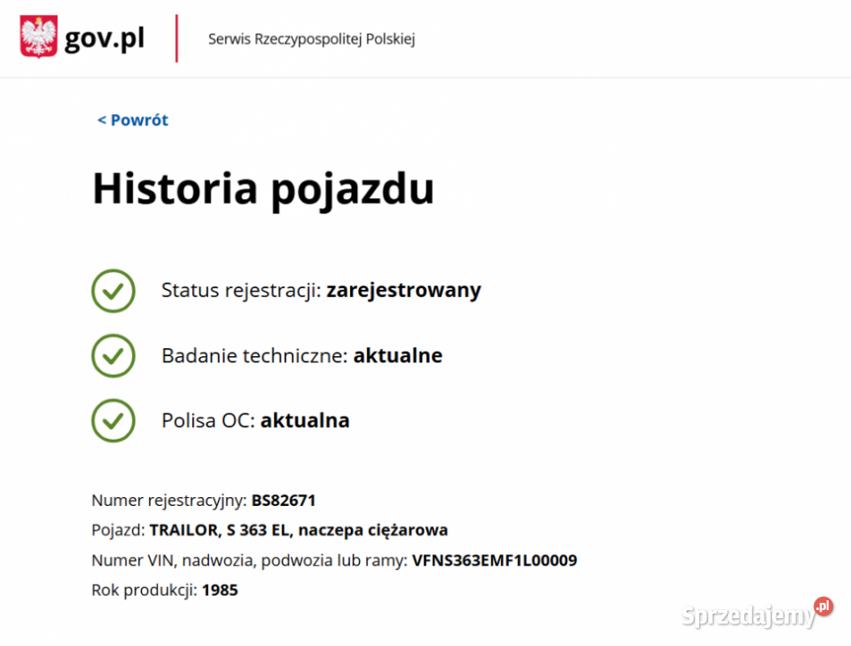 Naczepa niskopodwoziowa TRAILOR S 363 EL SZEROKA Trailor Augustów