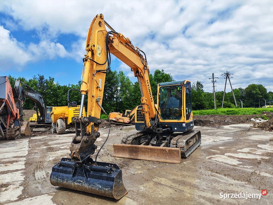 Hyundai 80 cr 9 A Koparka gąsienicowa pług Cieszyn sprzedam