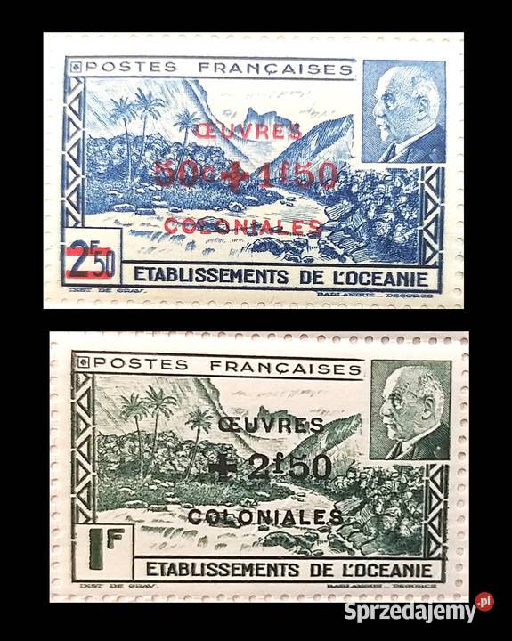 Znaczek kolonialny Oceania Francuska Fautaua Bronisze