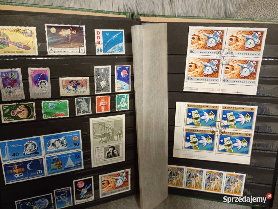 Album klaser ze starymi znaczkami pocztowymi Łowicz