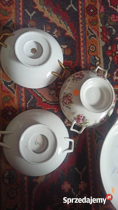 Patera różyczki w złotych kasetonach wewnątrz i Gdańsk