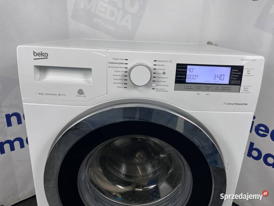 Pralka Beko Wyjątkowa Duża Pojemność 8 1200 A Wiejca