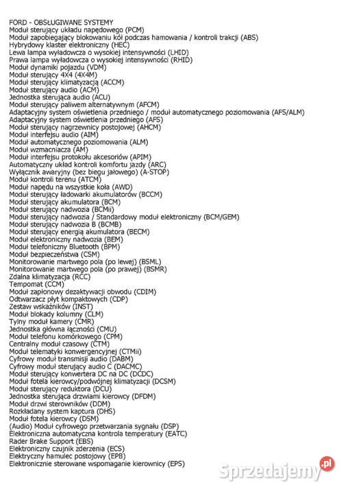 STN2120 ELM327 v4 Diagnoza OBD2 MSCAN Ford Gliwice