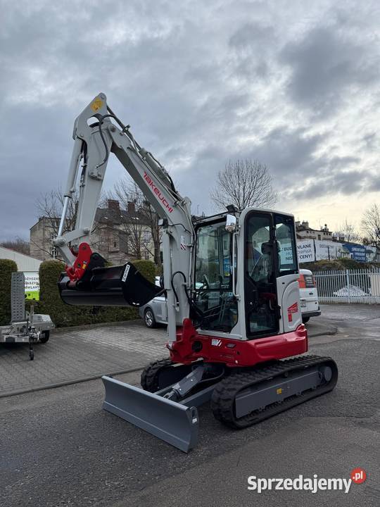 Minikoparka Takeuchi TB335R 37 tony wyprzedaż pełny VAT Bielsko-Biała