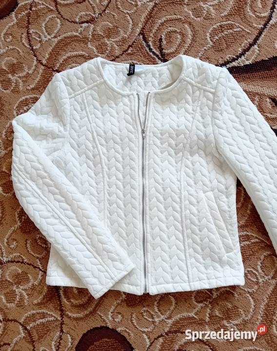 Biała bluza zasuwana na suwak Warszawa