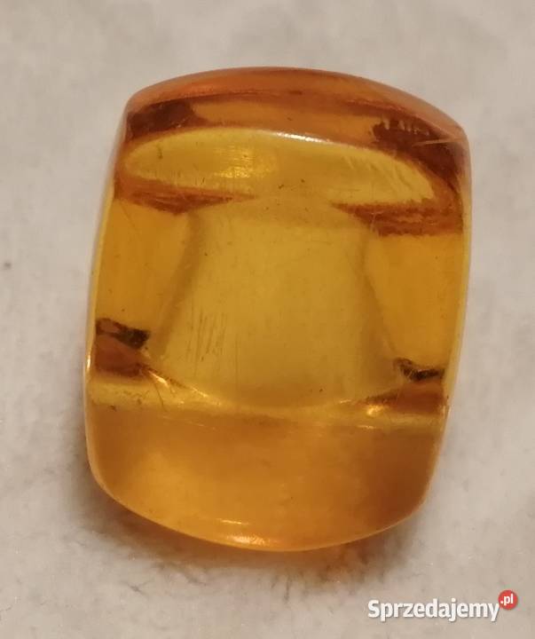 Sygnet pierścień bursztynowy 18mm Biżuteria śląskie Czeladź