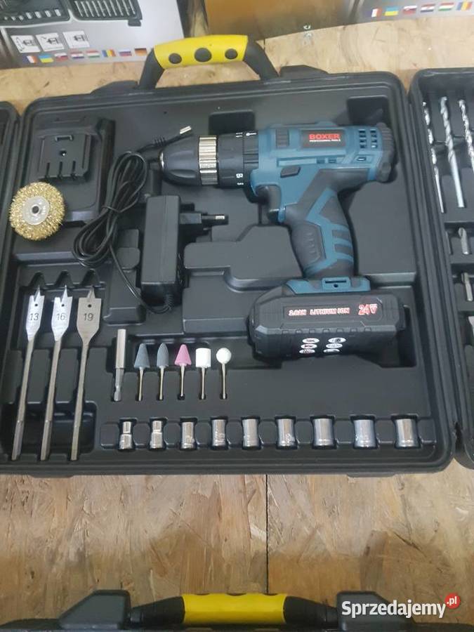 WKRĘTARKA AKUMULATOROWA 24V Z WIERTARKA 2x AKU Głogowa
