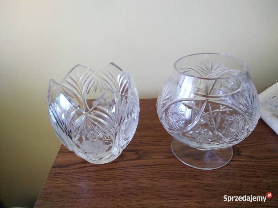Stare kielichy kryształowe z PRL u Wrocław
