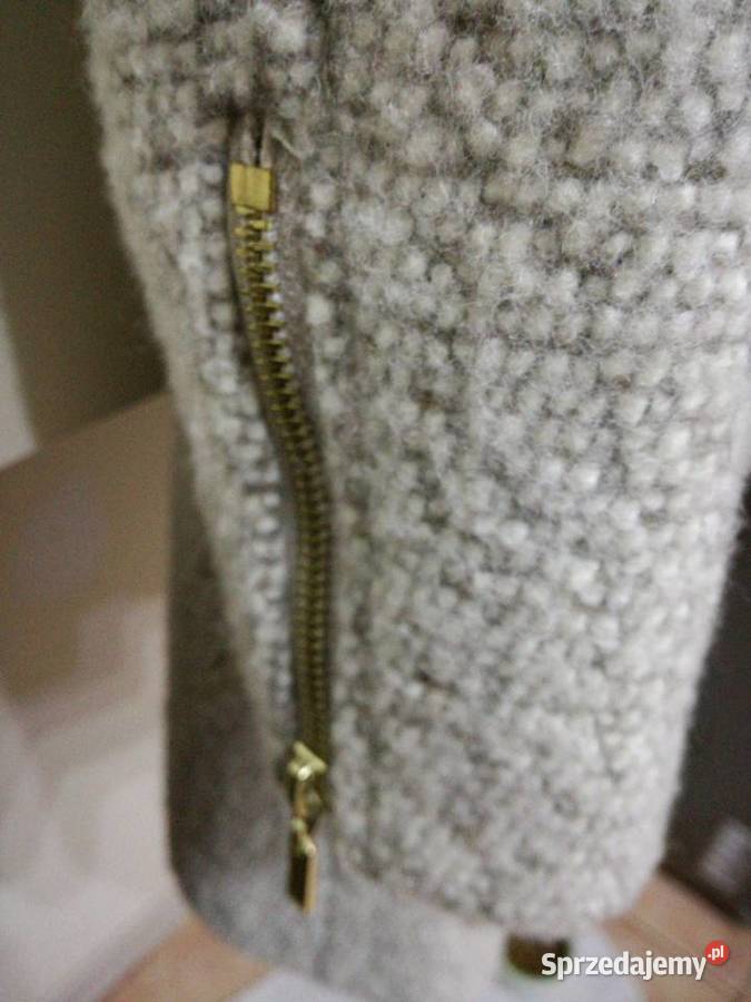 Płaszcz damski w kolorze jasnego beżu H M Lublin