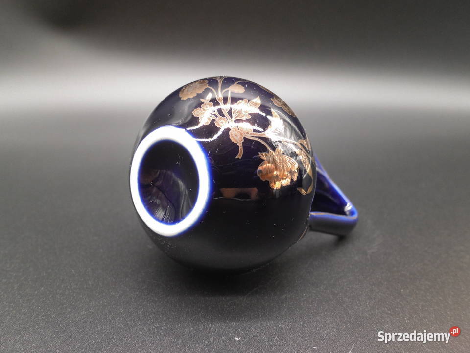 Porcelanowy wazonwazonik kobaltowy Raszków