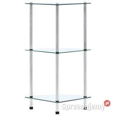vidaXL 3poziomowa półka przezroczysta 30x30x67 Warszawa