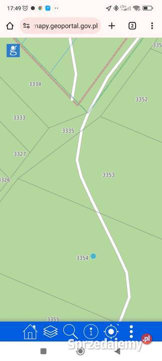 Działka lasu Biskupie