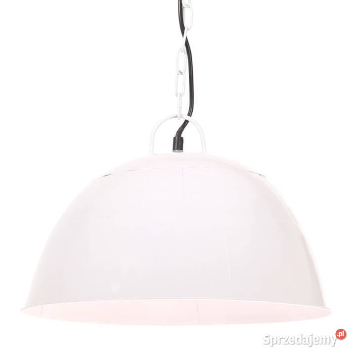 Industrialna lampa wisząca 25 W biała okrągła 41 Pozostałe Warszawa