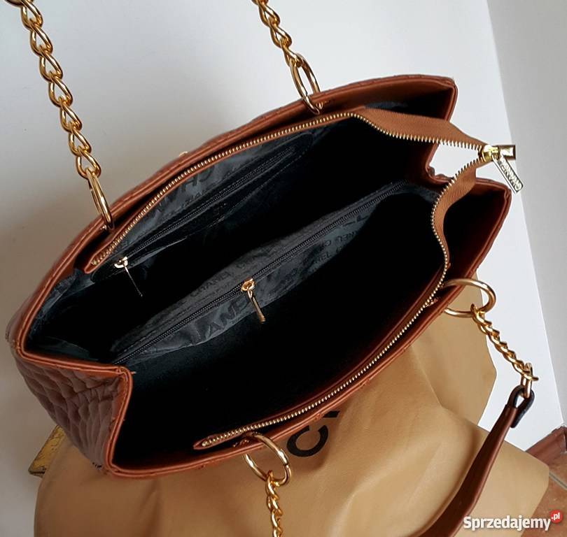 TOREBKA CHANEL ŁAŃCUSZKI PIKOWANA CC CHANELKA A4 Bydgoszcz