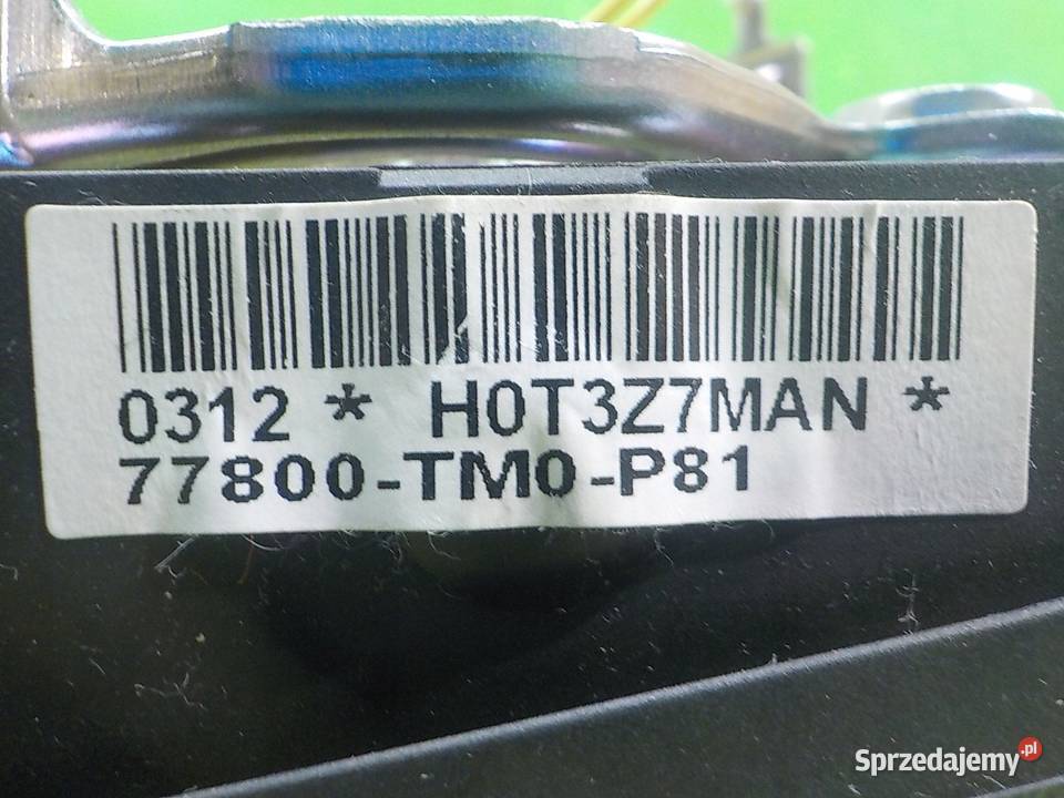 HONDA INSIGHT II 13 IMA 12r HB AIRBAG poduszka osobowe mazowieckie sprzedam