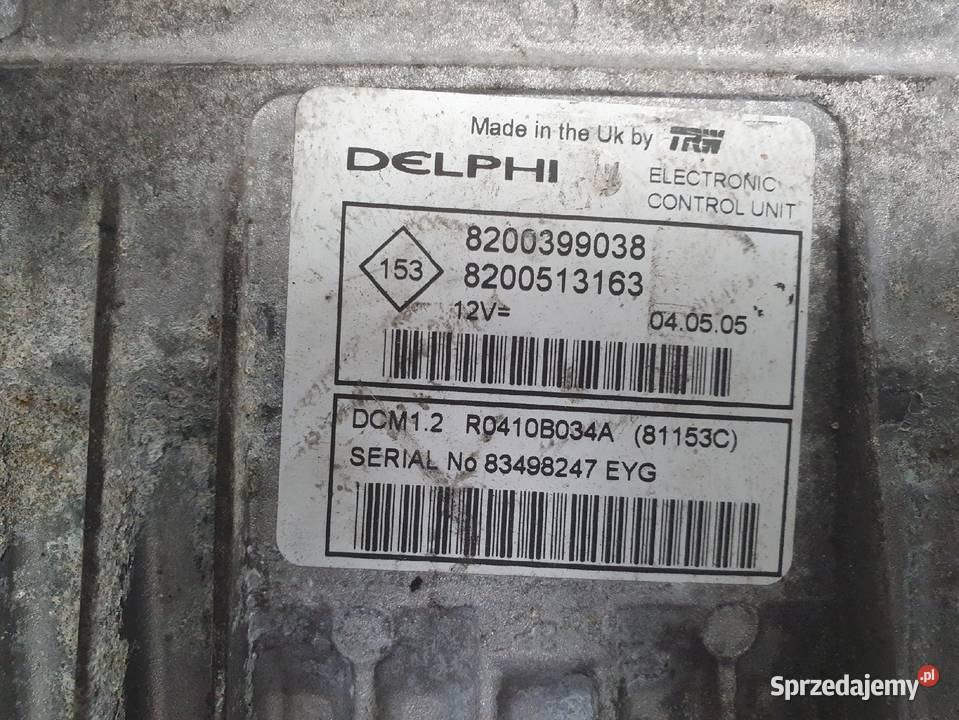 Renault Scenic II 15 DCI STEROWNIK SILNIKA Komputery Rudka sprzedam