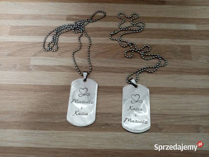 Nieśmiertelniki zakochanych Mariusz i Kasia łódzkie Łódź