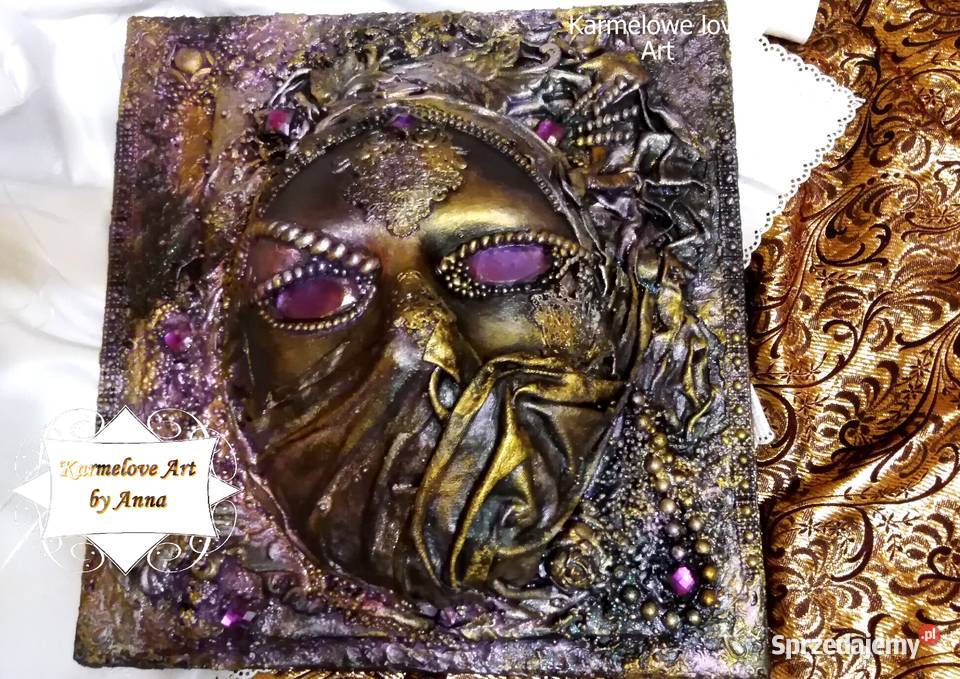 Obraz Dekoracja maska ozdoba rękodzieło prezent mazowieckie Warszawa