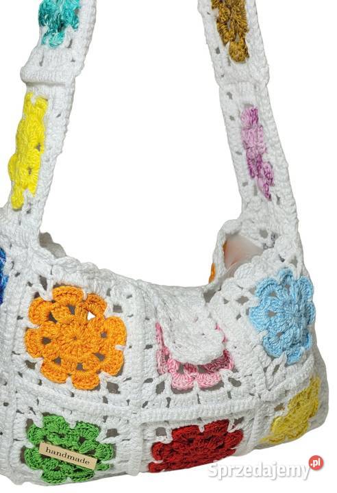 Torebka letnia plażowa ręcznie wykonana Krzywaczka