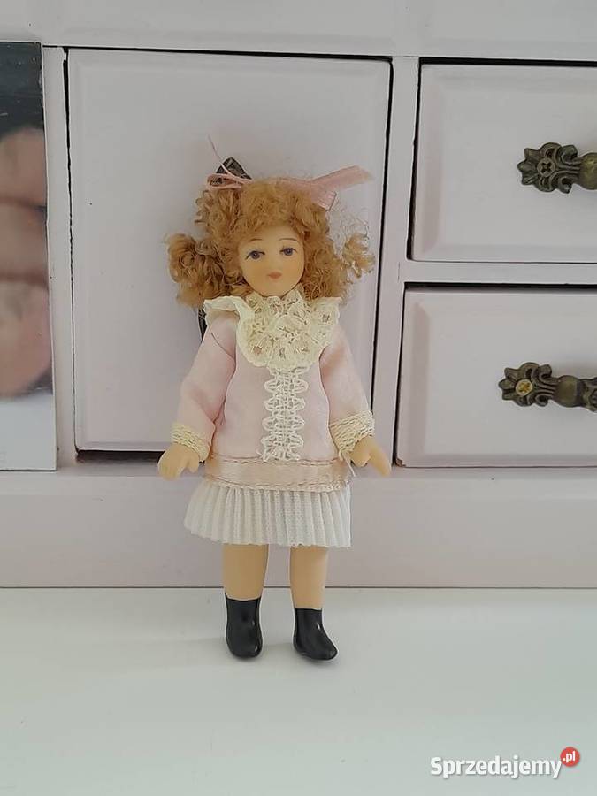 Piękna porcelanowa laleczka 112 lalki miniatury Lalki i akcesoria Bogatynia
