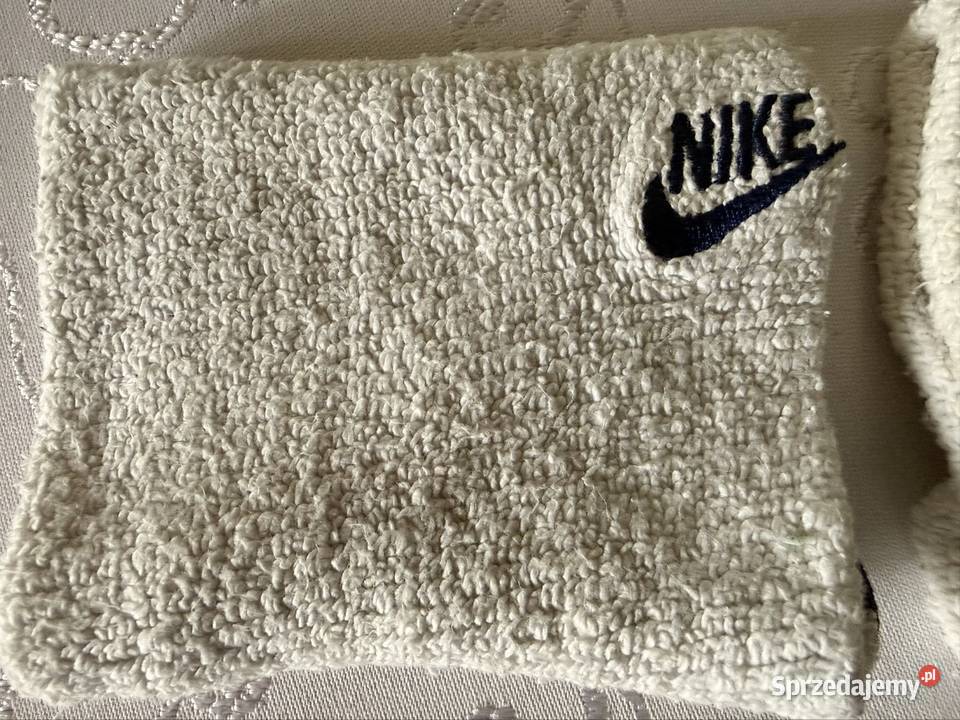 Frotki Nike Swoosh Wristbands Vintage Lata 90 Sport i Wypoczynek sprzedam