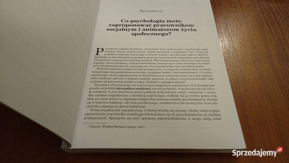 Psychologia pracowników socjalnych Carole Sutton Gdańsk sprzedam