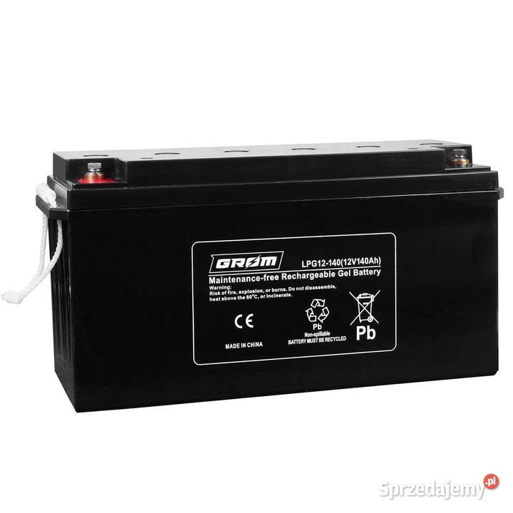 Akumulator żelowy GROM 12V 140Ah LPG12140 Zgierz