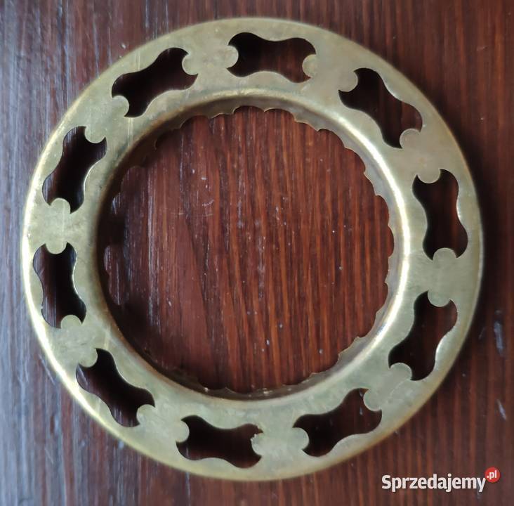 Mosiężna galeryjka do lampy naftowej Antyki Antyki Kraków