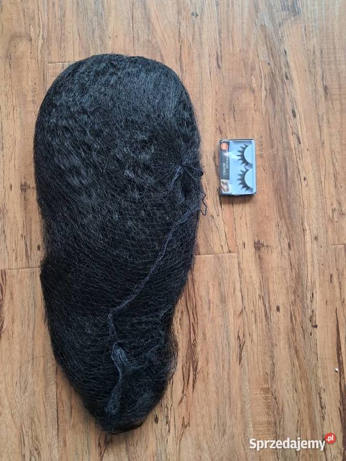 nowa peruka rzęsy długie czarne sztuczne włosy Sandomierz sprzedam