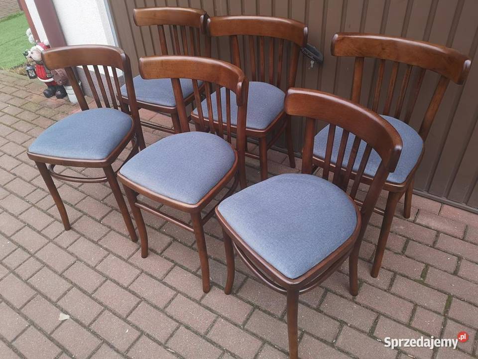 Krzesła PRL Stare Antyk Komplet 6 Sztuk Antyki, Sztuka, Kolekcje Swarzędz