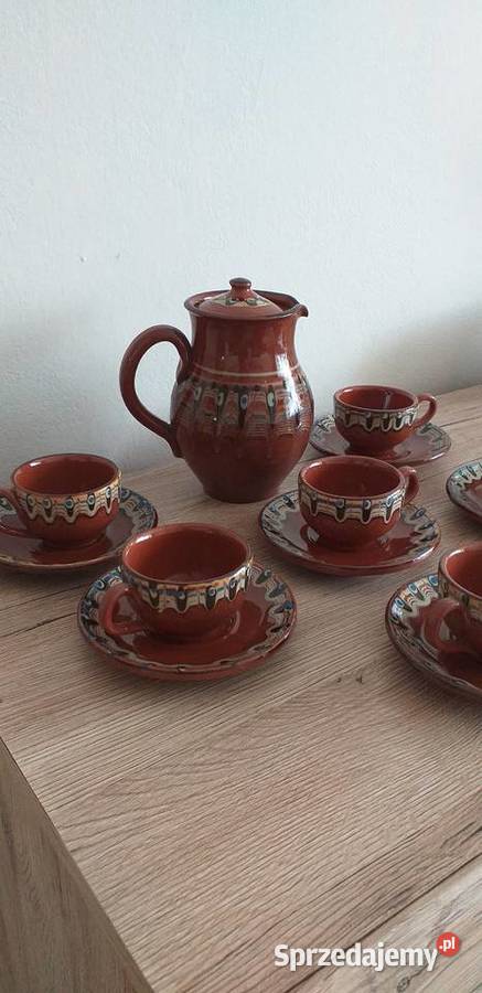 Zestaw kawowy Bułgaria Porcelana i szkło Przedbórz sprzedam
