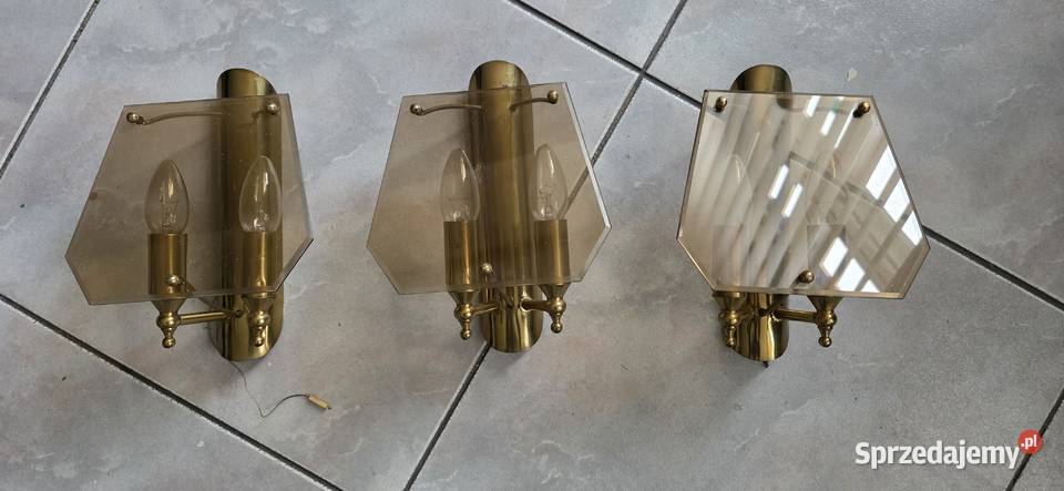 Lampa wisząca trzy kinkiety sprzedam