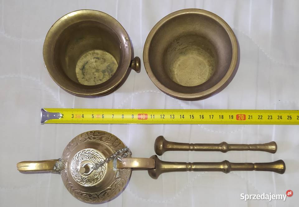 Moździerz Dzbanek z mosiądzu Gdańsk sprzedam